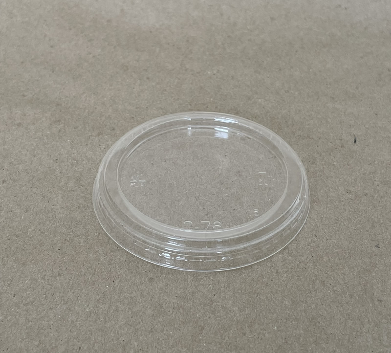 2 & 4oz. Portion Cup Lid Clear PLA 76mm BPI