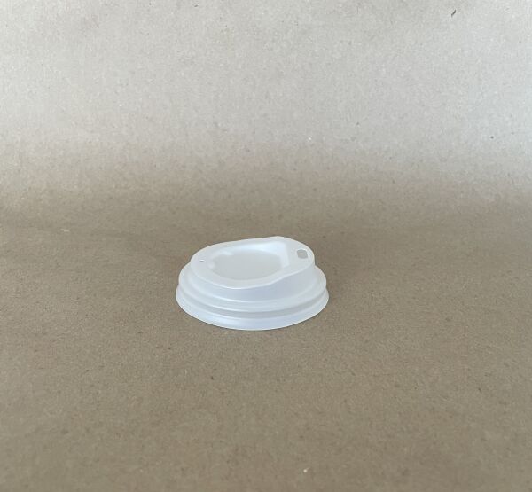 4oz. Sip White PLA Compostable Hot Cup Lid BPI