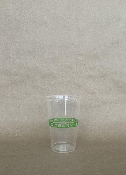9oz. Green Label PLA Tall Cold Cup 76mm BPI